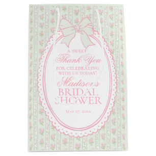 Sac Cadeau Moyen Cadeaux de Fête de Fiançailles Floraux Fantaisie V