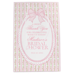 Sac Cadeau Moyen Cadeaux de Fête de Fiançailles Floraux Fantaisie V