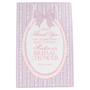 Sac Cadeau Moyen Cadeaux de Fête de Fiançailles Floraux Fantaisie V