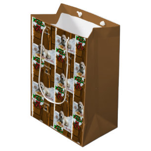Sac Cadeau Moyen Cadeaux de Noël Goldendoodle