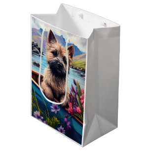 Sac Cadeau Moyen Cairn Terrier sur une pagaie : Une aventure Pittor