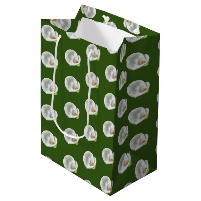 Sac Cadeau Moyen Calla Lilly (Devant Angle)