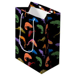 Sac Cadeau Moyen Caméléons Reptiles Colorés Lézards Enfants 