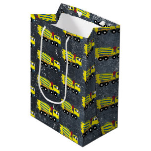 Sac Cadeau Moyen Camions de construction Camions en ciment en béton