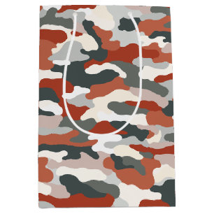 Sac Cadeau Moyen Camouflage d'automne
