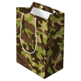 Sac Cadeau Moyen Camouflage en cascade