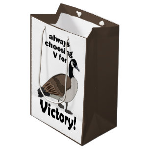 Sac Cadeau Moyen Canard Goose Oiseau Choissant Toujours V Pour Vict