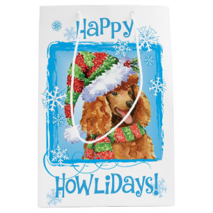 Sac Cadeau Moyen Caniche heureux de Howlidays