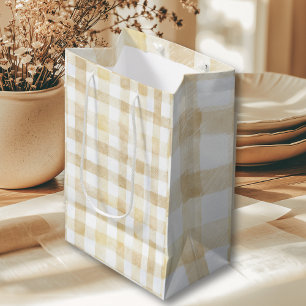 Sac Cadeau Moyen Cannoli Genre Neutre Beige Baby Shower Italien
