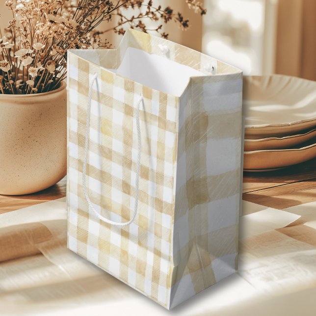 Sac Cadeau Moyen Cannoli Genre Neutre Beige Baby Shower Italien (Créateur téléchargé)