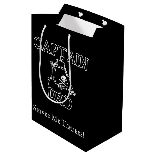 Sac Cadeau Moyen Captain Dad - Ghostly Galleon (Dos Angle)