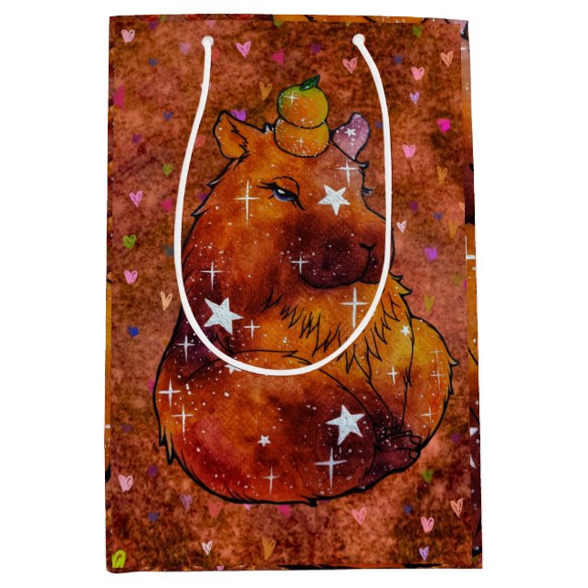 Sac Cadeau Moyen Capybara named Dream (Devant)