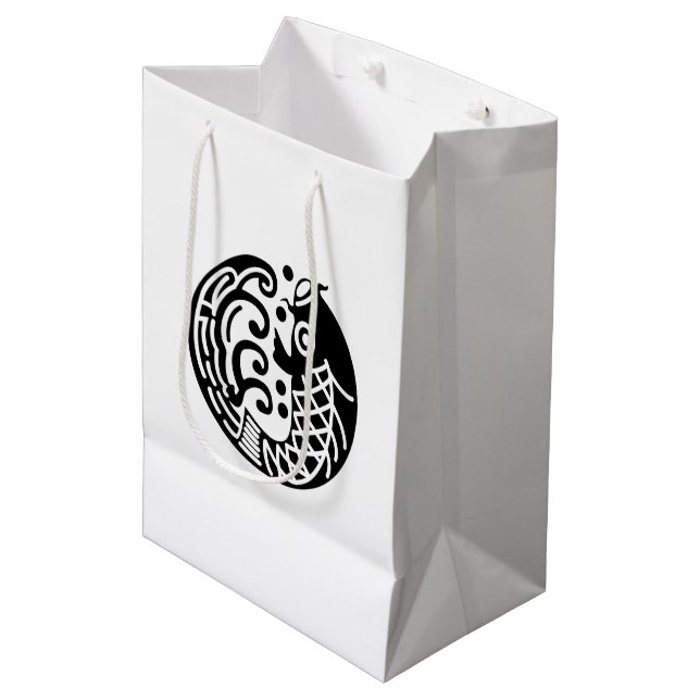 Sac Cadeau Moyen Carpe et onde (Devant Angle)