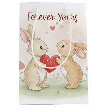 Carte Bunny romantique - Pour toujours votre