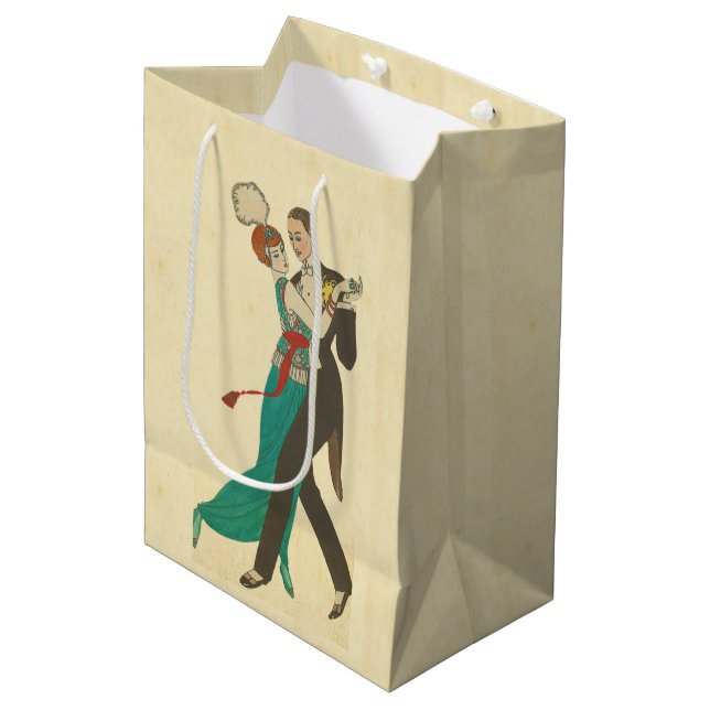 Sac Cadeau Moyen Carte Cadeau Postale (Devant Angle)