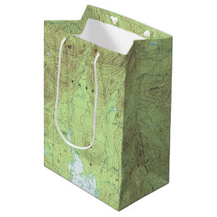Sac Cadeau Moyen Carte topographique du Mont Marcy - Adirondack Par
