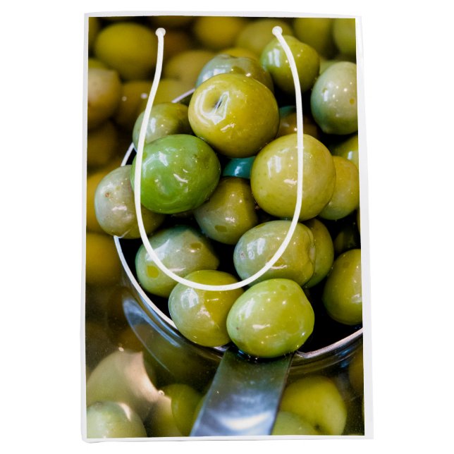 Sac Cadeau Moyen Castelvetrano Olives vertes douces (Devant)