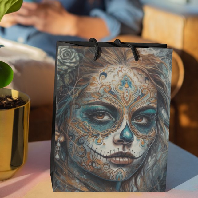 Sac Cadeau Moyen Catrina Azul (Créateur téléchargé)