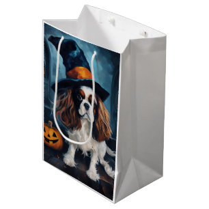 Sac Cadeau Moyen Cavalier King Citrouilles Halloween effrayant