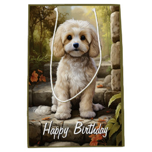 Sac Cadeau Moyen Cavoodle/Cavapoo Personnalisé