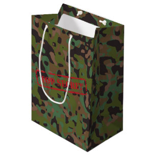 Sac Cadeau Moyen Célébration du Camouflage GI secret