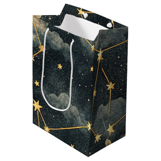Sac Cadeau Moyen Celestial Constellation Star Pattern (1) (Devant Angle)