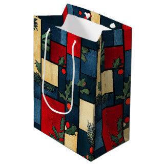 Sac Cadeau Moyen Cerantha - Peinture en verre Motifs de Noël (8/12)