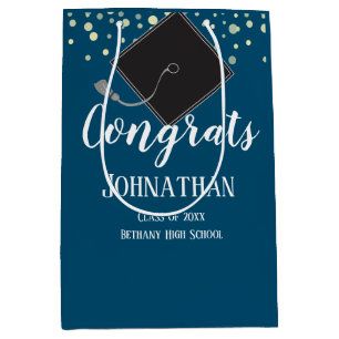 Sac Cadeau Moyen Cérémonie de remise des diplômes Cours de bleu 