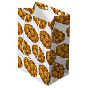 Sac Cadeau Moyen Challah Braided Jewish Bakery Pain Loaf Hanoukka