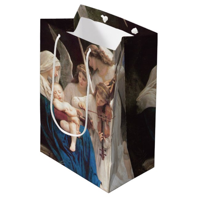 Sac Cadeau Moyen Chant des Anges (1881) de Bouguereau (Devant Angle)