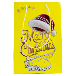 Sac Cadeau Moyen Chapeau de Noël mignon