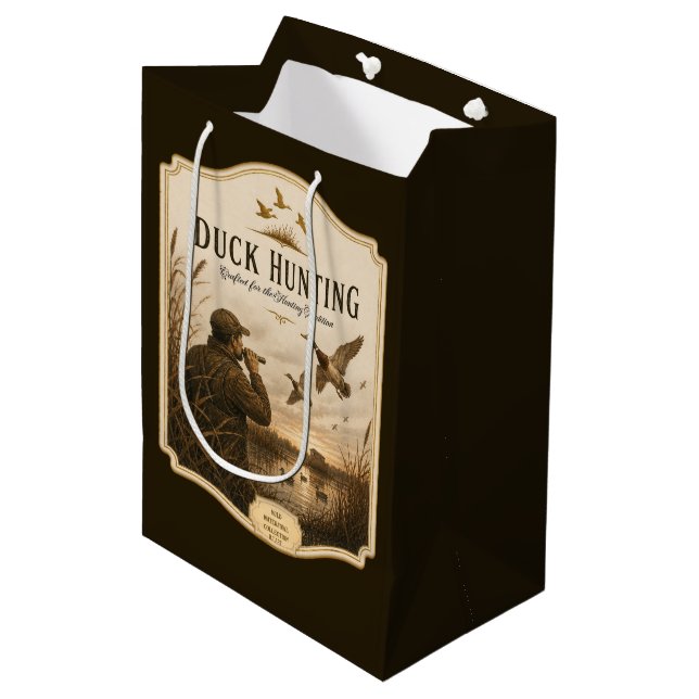 Sac Cadeau Moyen Chasse au canard  (Devant Angle)
