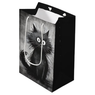 Sac Cadeau Moyen Chat d'Anniversaire Scruffy Alley