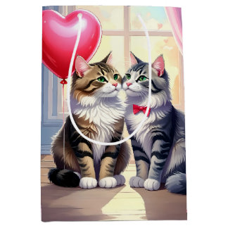 Sac Cadeau Moyen Chat Love