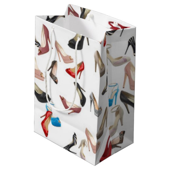 Sac Cadeau Moyen Chaussures à talons hauts (Dos Angle)