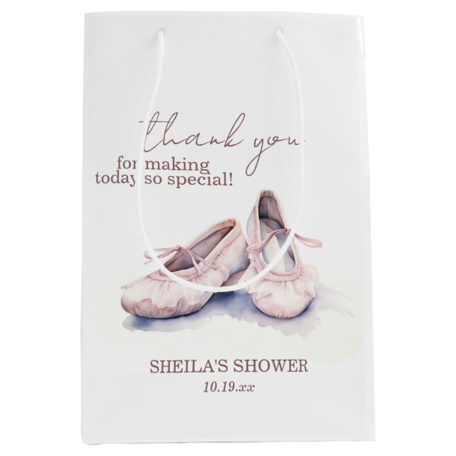 Sac Cadeau Moyen Chaussures Ballet Ballerina (Devant)