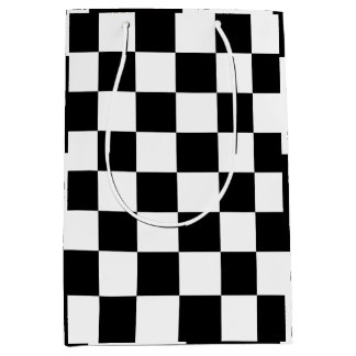 Sac Cadeau Moyen Checkerboard Home Rug of the Classic Elegance