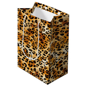Sac Cadeau Moyen Cheetah ou Leopard Safari Animal Fur Prints
