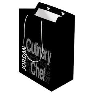 Sac Cadeau Moyen Chef Cuisinier Extraordinaire CUSTOM