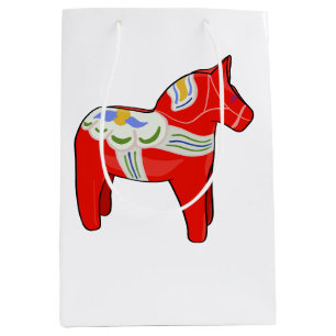Sac Cadeau Moyen Cheval dalécarlien