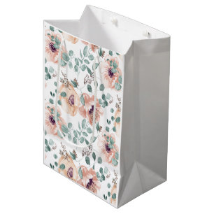 Sac Cadeau Moyen Chic Blush Floral