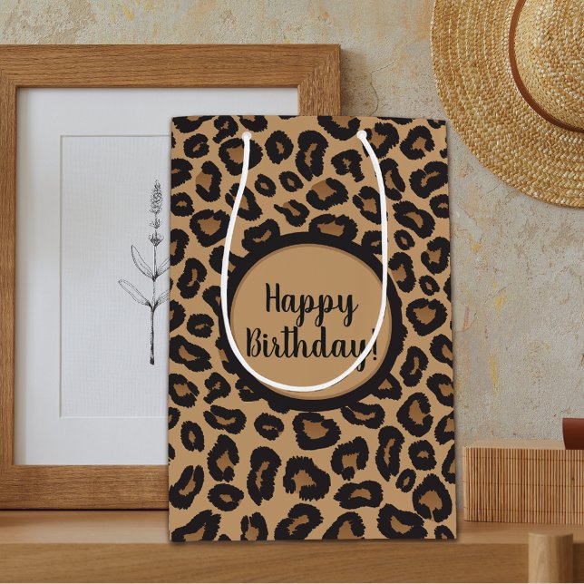 Sac Cadeau Moyen Chic Leopard Motif (Créateur téléchargé)