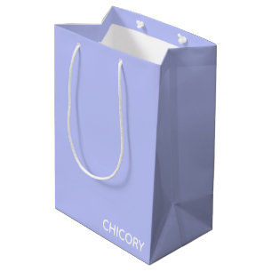 Sac Cadeau Moyen Chicorée Nom de couleur bleu Fleur