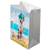 Chien Dalmation sur la plage
