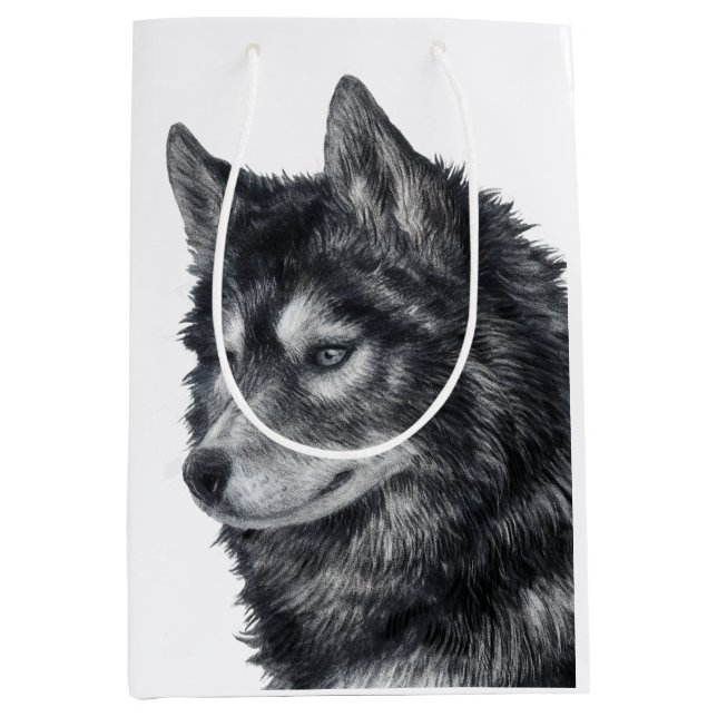 Sac Cadeau Moyen Chien de Balto (Devant)