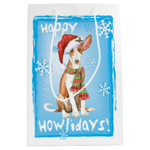 Sac Cadeau Moyen Chien heureux de Howlidays Ibizan
