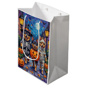 Sac Cadeau Moyen Chiens Lapons Finlandais Trick ou Traiter Hallowee