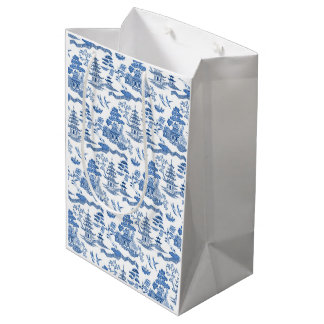 Sac Cadeau Moyen Chinoiserie Blue Willow