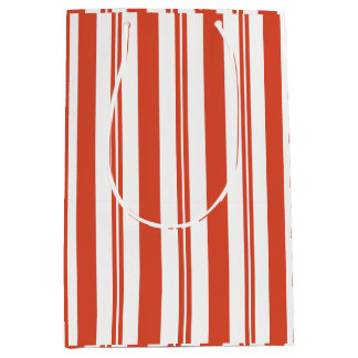 Sac Cadeau Moyen Chœur Candy Cane - Grande Rayure