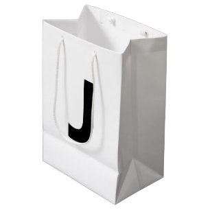 Sac Cadeau Moyen Choisissez n'importe quelle lettre Police : Open